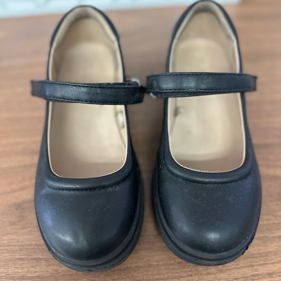 Place Other - Childrens Place Black Dress Uniform Shoes Size YOUTH 1